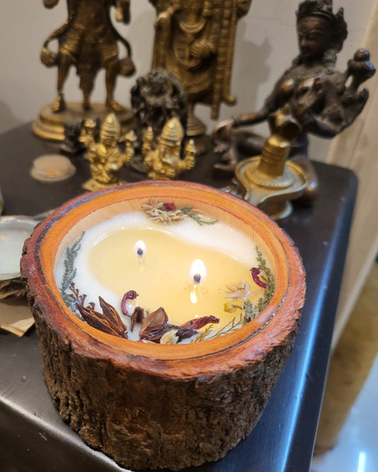 Mahonagy Bark Soy Wax Candle by The Ajambari Tales
