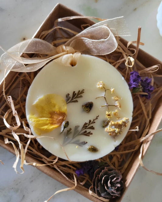 Round Flower Infused Perfumed Tablet (Diffuser) by The Ajambari Tales